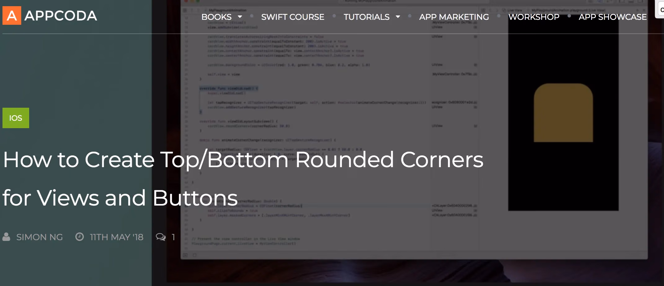Top Bottom Corner Demo